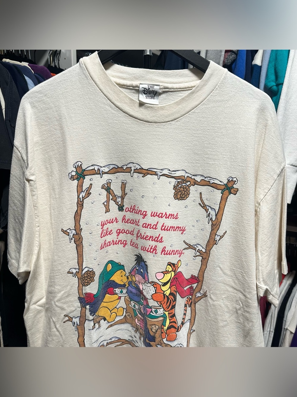 Vintage 90s Disney Store Winnie The Pooh Tshirt Size XL